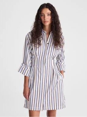 NWT Madewell Tucked Mini Shirtdress